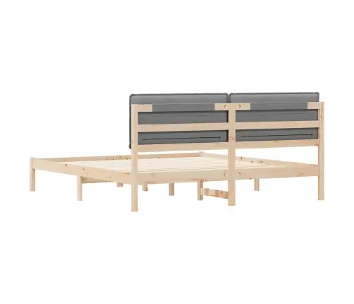 Lovo Rėmas Su Apmuštu Galvūgaliu Šviesiai Pilka 180 X 200 Cm