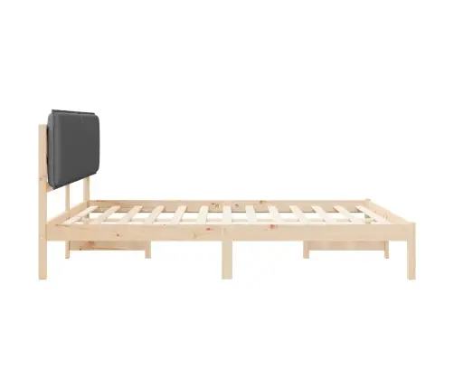 Lovo Rėmas Su Apmuštu Galvūgaliu Tamsiai Pilka 180 X 200 Cm