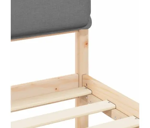 Lovo Rėmas Su Apmuštu Galvūgaliu Šviesiai Pilka 100 X 200 Cm