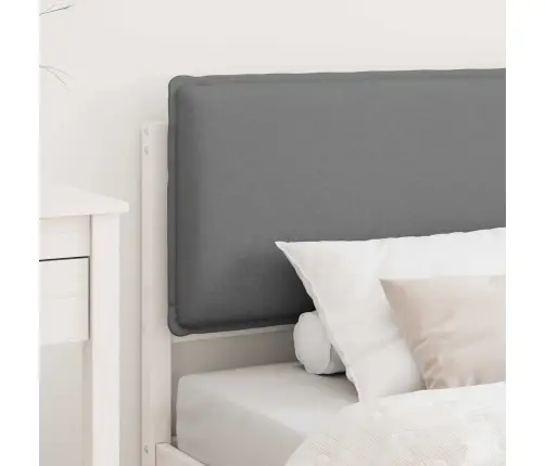 Voodiraam Pehme Peatoega Peaga Helehall 80 X 200 Cm Tahke Mänd