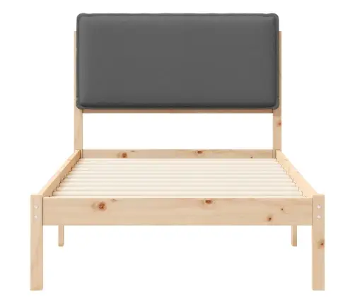 Lovo Rėmas Su Apmuštu Galvūgaliu Tamsiai Pilka 75 X 190 Cm