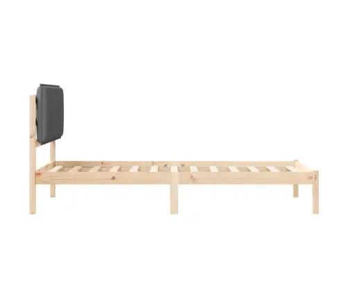 Lovo Rėmas Su Apmuštu Galvūgaliu Tamsiai Pilka 75 X 190 Cm