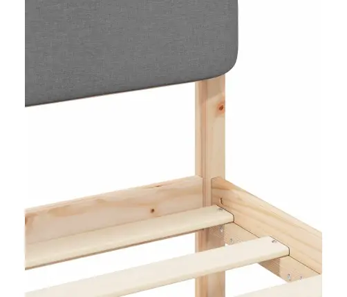 Lovo Rėmas Su Apmuštu Galvūgaliu Šviesiai Pilka 180 X 200 Cm