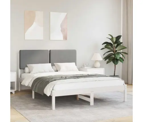 Lovo Rėmas Su Apmuštu Galvūgaliu Šviesiai Pilka 150 X 200 Cm