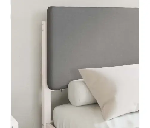 Lovo Rėmas Su Apmuštu Galvūgaliu Šviesiai Pilka 120 X 200 Cm