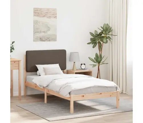 Lovo Rėmas Su Apmuštu Galvūgaliu Taupe 100 X 200 Cm