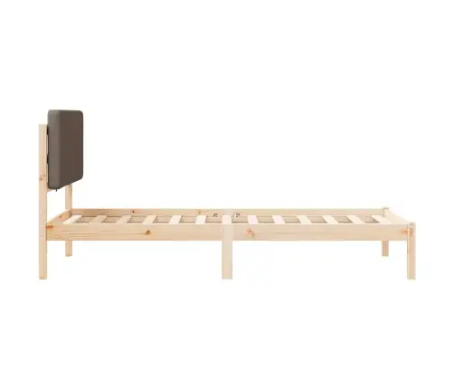 Lovo Rėmas Su Apmuštu Galvūgaliu Taupe 80 X 200 Cm