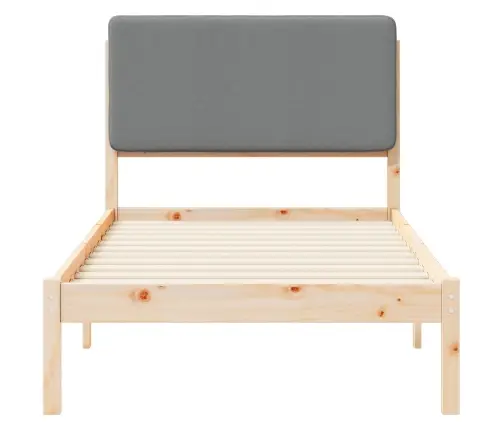 Lovo Rėmas Su Apmuštu Galvūgaliu Šviesiai Pilka 75 X 190 Cm