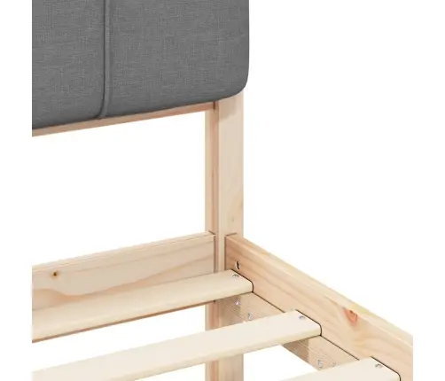 Lovo Rėmas Su Apmuštu Galvūgaliu Šviesiai Pilka 180 X 200 Cm