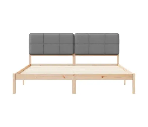 Lovo Rėmas Su Apmuštu Galvūgaliu Šviesiai Pilka 180 X 200 Cm