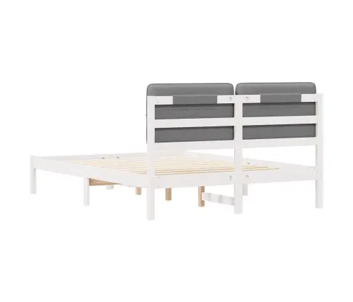 Lovo Rėmas Su Apmuštu Galvūgaliu Šviesiai Pilka 140 X 200 Cm