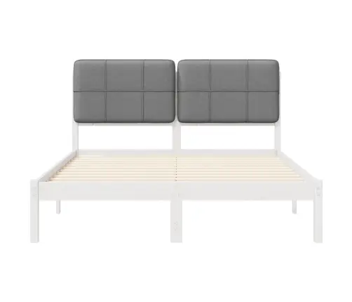 Lovo Rėmas Su Apmuštu Galvūgaliu Šviesiai Pilka 140 X 200 Cm