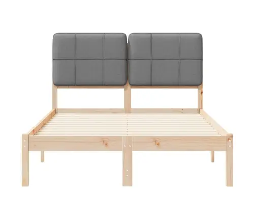 Lovo Rėmas Su Apmuštu Galvūgaliu Šviesiai Pilka 120 X 200 Cm