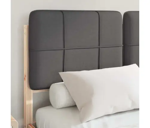 Voodiraam Pehme Peatoega Peaga Tumehall 120 X 200 Cm Tahke Mänd