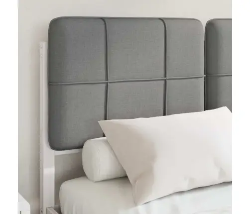 Lovo Rėmas Su Apmuštu Galvūgaliu Šviesiai Pilka 120 X 190 Cm