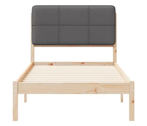 Lovo Rėmas Su Apmuštu Galvūgaliu Tamsiai Pilka 90 X 200 Cm