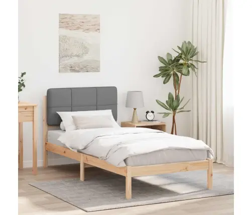 Lovo Rėmas Su Apmuštu Galvūgaliu Šviesiai Pilka 75 X 190 Cm