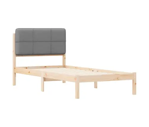 Lovo Rėmas Su Apmuštu Galvūgaliu Šviesiai Pilka 75 X 190 Cm