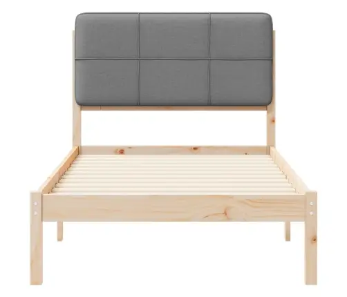 Lovo Rėmas Su Apmuštu Galvūgaliu Šviesiai Pilka 75 X 190 Cm