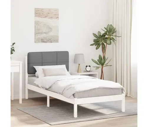 Lovo Rėmas Su Apmuštu Galvūgaliu Šviesiai Pilka 75 X 190 Cm