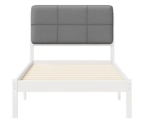 Lovo Rėmas Su Apmuštu Galvūgaliu Šviesiai Pilka 75 X 190 Cm