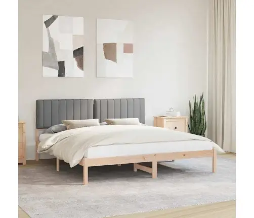 Lovo Rėmas Su Apmuštu Galvūgaliu Šviesiai Pilka 180 X 200 Cm