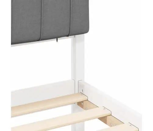 Lovo Rėmas Su Apmuštu Galvūgaliu Šviesiai Pilka 140 X 190 Cm