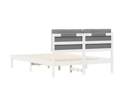 Lovo Rėmas Su Apmuštu Galvūgaliu Šviesiai Pilka 140 X 190 Cm