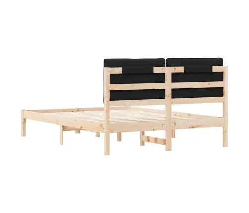 Lovo Rėmas Su Apmuštu Galvūgaliu Juoda 135 X 190 Cm