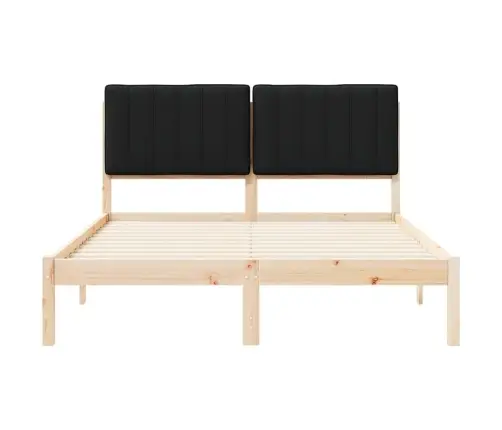 Lovo Rėmas Su Apmuštu Galvūgaliu Juoda 135 X 190 Cm