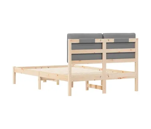 Lovo Rėmas Su Apmuštu Galvūgaliu Šviesiai Pilka 120 X 190 Cm