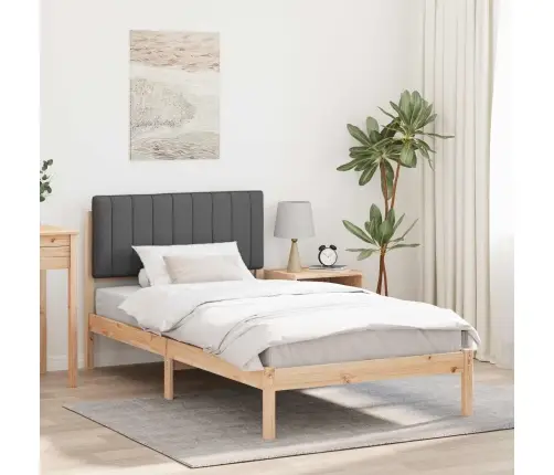 Lovo Rėmas Su Apmuštu Galvūgaliu Tamsiai Pilka 100 X 200 Cm