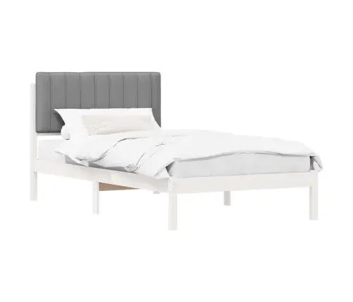 Lovo Rėmas Su Apmuštu Galvūgaliu Šviesiai Pilka 100 X 200 Cm