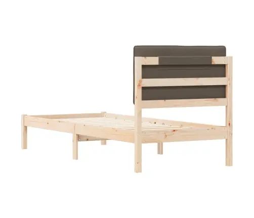 Lovo Rėmas Su Apmuštu Galvūgaliu Taupe 80 X 200 Cm