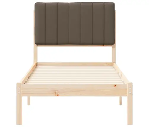 Lovo Rėmas Su Apmuštu Galvūgaliu Taupe 80 X 200 Cm