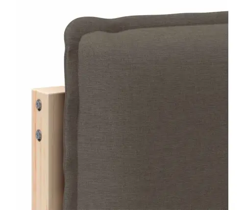 Mīkstināts Gultas Galvgalis Dabīgs Un Gaiši Pelēks 200 Cm Vidaxl