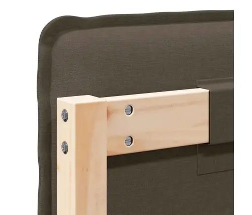 Mīkstināts Gultas Galvgalis Dabīgs Un Gaiši Pelēks 180 Cm Vidaxl