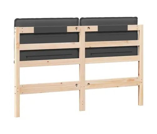 Apmušta Lovos Galvūgalis Natūrali Ir Tamsiai Pilka 135 Cm