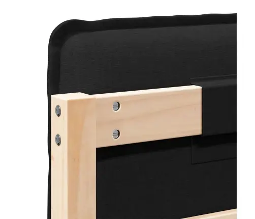 Apmušta Lovos Galvūgalis Su Galvūgalio Natūrali Ir Juoda 120 Cm