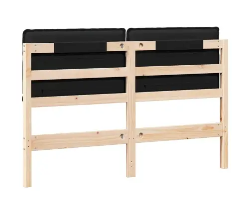 Apmušta Lovos Galvūgalis Su Galvūgalio Natūrali Ir Juoda 120 Cm