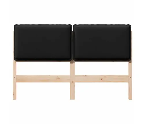 Apmušta Lovos Galvūgalis Su Galvūgalio Natūrali Ir Juoda 120 Cm