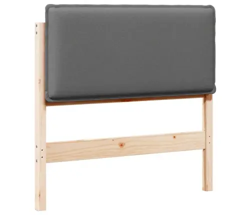 Mīkstināts Gultas Galvgalis Dabīgs Un Gaiši Pelēks 100 Cm Vidaxl