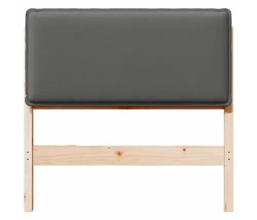 Mīkstināts Gultas Galvgalis Dabīgs Un Gaiši Pelēks 90 Cm Vidaxl