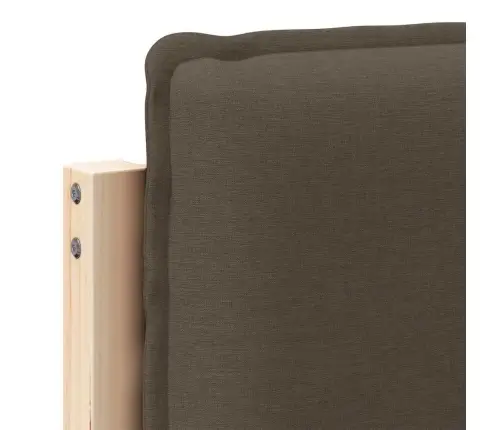 Mīkstināts Gultas Galvgalis Dabīgs Un Gaiši Pelēks 90 Cm Vidaxl