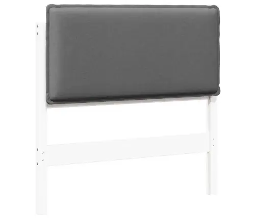 Mīkstināts Gultas Galvgalis Balts Un Gaiši Pelēks 90 Cm Vidaxl