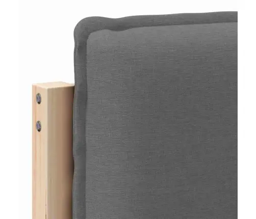 Mīkstināts Gultas Galvgalis Dabīgs Un Gaiši Pelēks 80 Cm Vidaxl