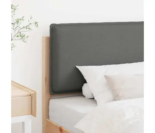 Mīkstināts Gultas Galvgalis Dabīgs Un Gaiši Pelēks 80 Cm Vidaxl