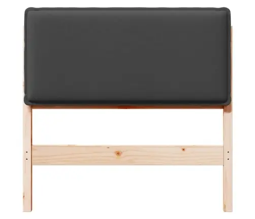 Mīkstināts Gultas Galvgalis Dabiska Un Tumši Pelēka 80 Cm Vidaxl