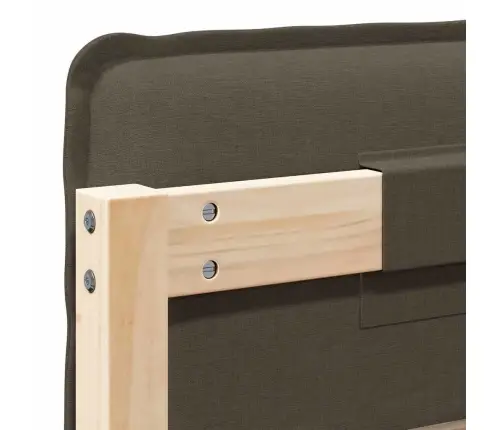 Mīkstināts Gultas Galvgalis Dabīgs Un Gaiši Pelēks 80 Cm Vidaxl