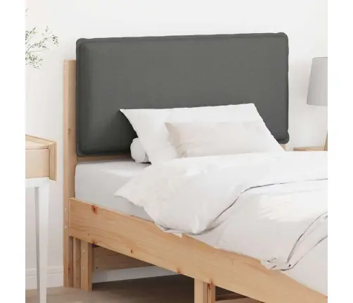 Mīkstināts Gultas Galvgalis Dabīgs Un Gaiši Pelēks 75 Cm Vidaxl